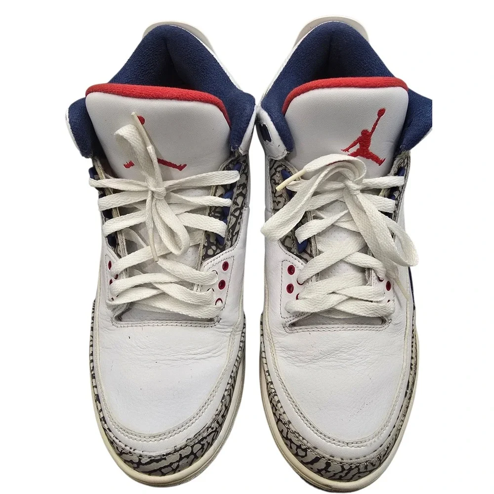 Air Jordan 3 Retro‎ True Blue 2016 Y2K Streetwear Hypebeast Cement Sneakers 10.5